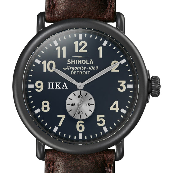 Pi Kappa Alpha Shinola Watch, The Runwell 47 mm Midnight Blue Dial Shot #1