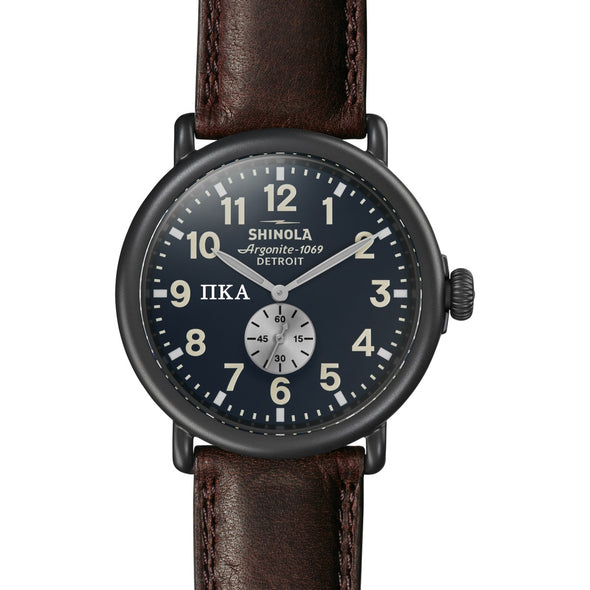 Pi Kappa Alpha Shinola Watch, The Runwell 47 mm Midnight Blue Dial Shot #2