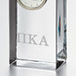 Pi Kappa Alpha Tall Glass Desk Clock by Simon Pearce Shot #2