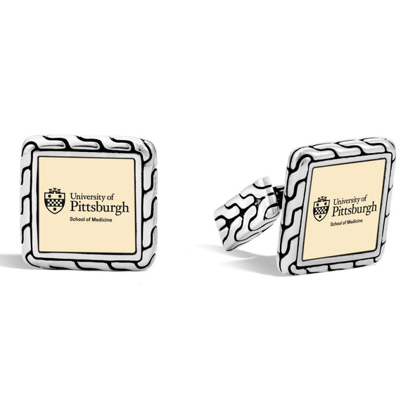 Pitt Med Cufflinks by John Hardy with 18K Gold Shot #2