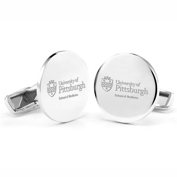 Pitt Med Cufflinks in Sterling Silver Shot #1