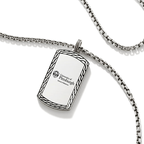 Pitt Med Dog Tag by John Hardy with Box Chain Shot #3