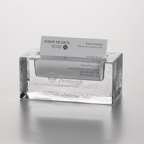 Pitt Med Glass Business card holder by Simon Pearce Shot #1