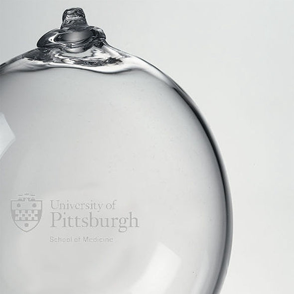 Pitt Med Glass Ornament by Simon Pearce Shot #2