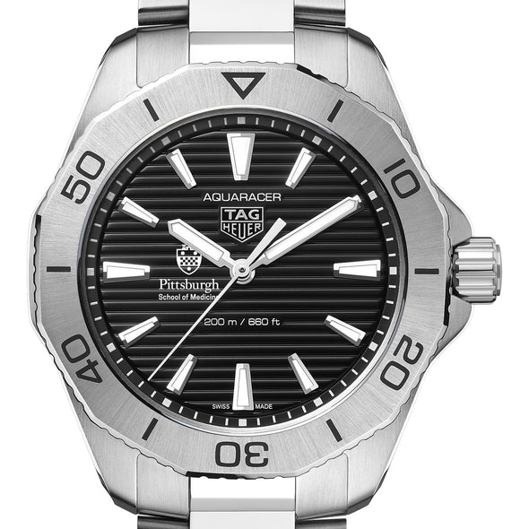 Pitt Med Men&#39;s TAG Heuer Steel Aquaracer with Black Dial Shot #1