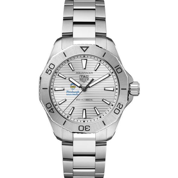 Pitt Med Men&#39;s TAG Heuer Steel Aquaracer with Silver Dial Shot #2