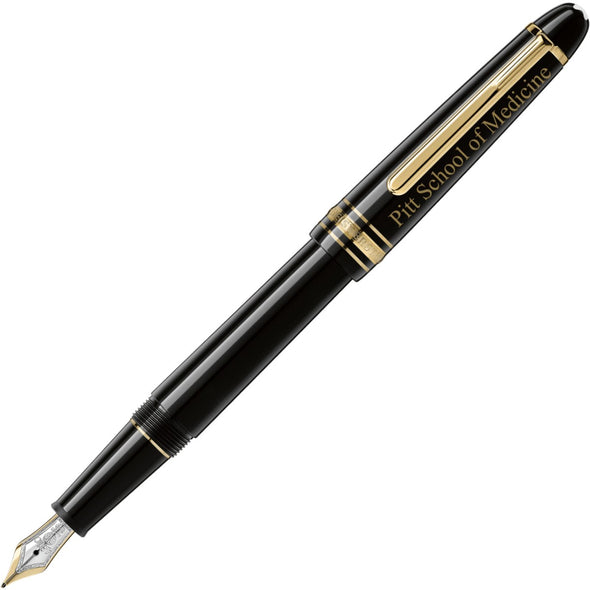 Pitt Med Montblanc Meisterstück Classique Fountain Pen in Gold Shot #1