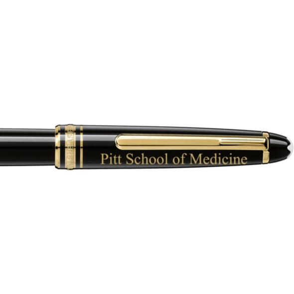 Pitt Med Montblanc Meisterstück Classique Rollerball Pen in Gold Shot #2