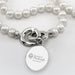 Pitt Med Pearl Necklace with Sterling Silver Charm