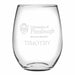 Pitt Med Stemless Wine Glasses Made in the USA