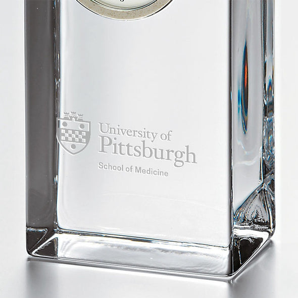 Pitt Med Tall Glass Desk Clock by Simon Pearce Shot #2