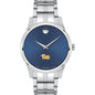 Pitt Men's Movado Collection Stainless Steel Watch with Blue Dial Shot #2