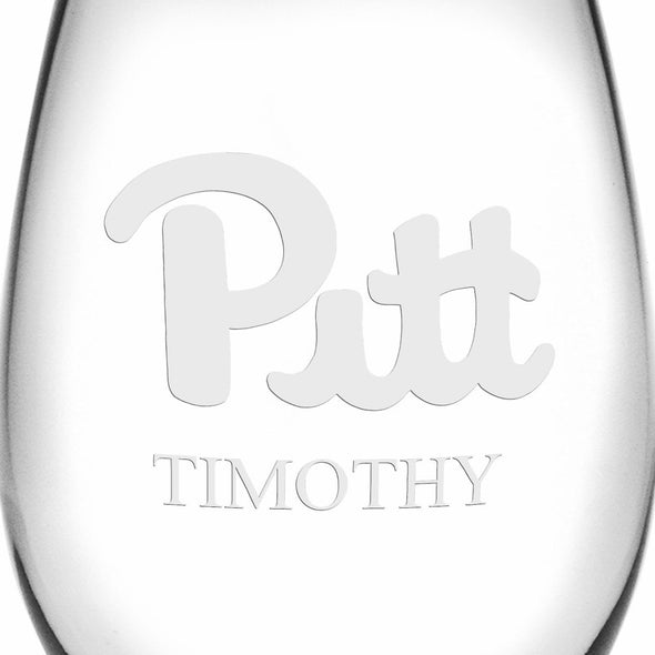 Pitt Stemless Wine Glasses Made in the USA Shot #3