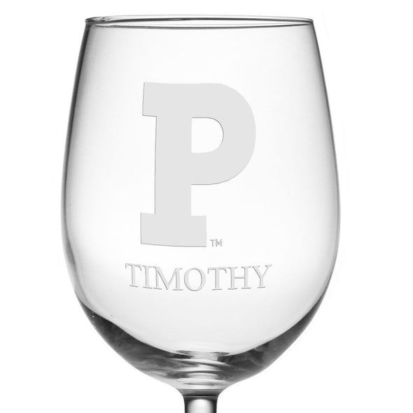 Princeton University Red Wine Glasses - Made in the USA Shot #3