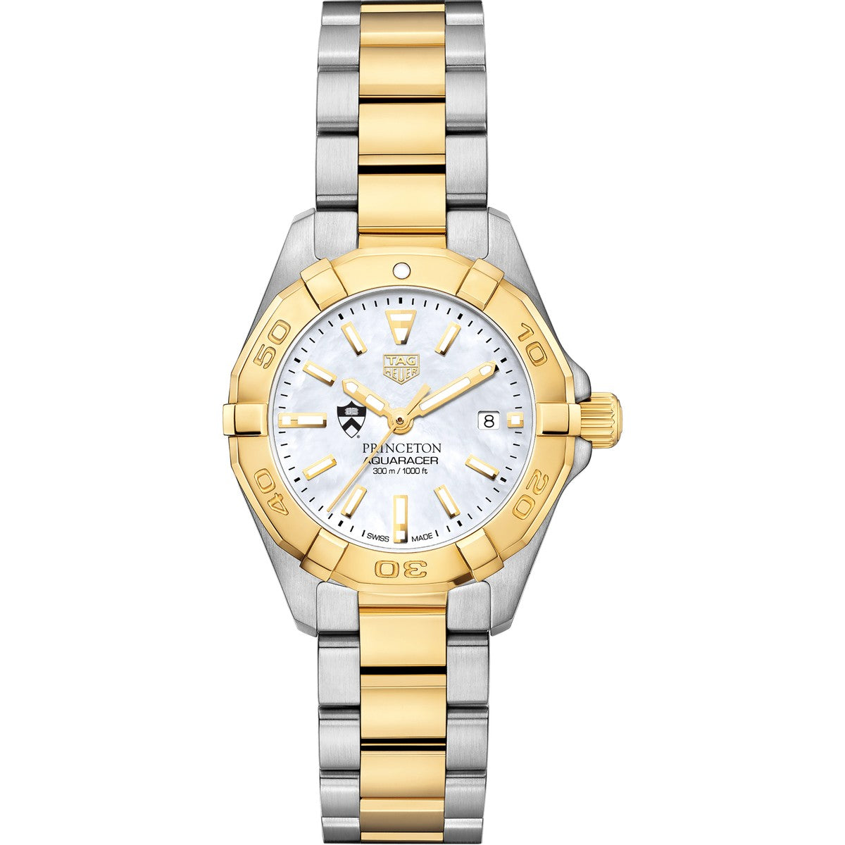 Princeton University TAG Heuer Two Tone Aquaracer for Women