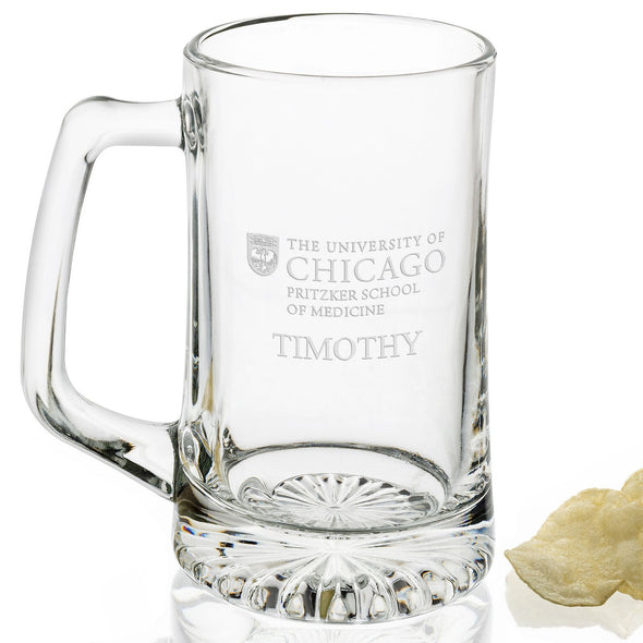 Pritzker School of Medicine 25 oz Beer Mug Shot #2