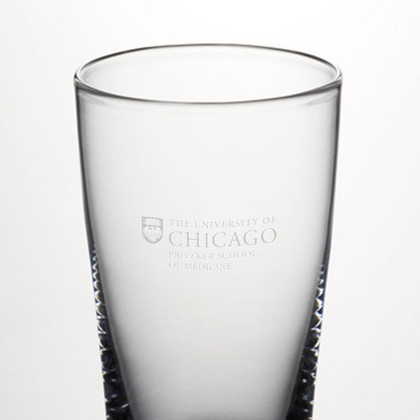 Pritzker School of Medicine Ascutney Pint Glass by Simon Pearce Shot #2