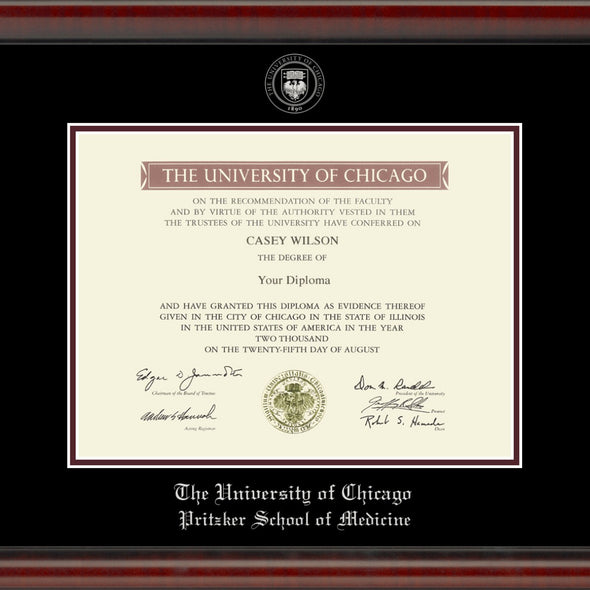 Pritzker School of Medicine Diploma Frame, the Fidelitas Shot #2