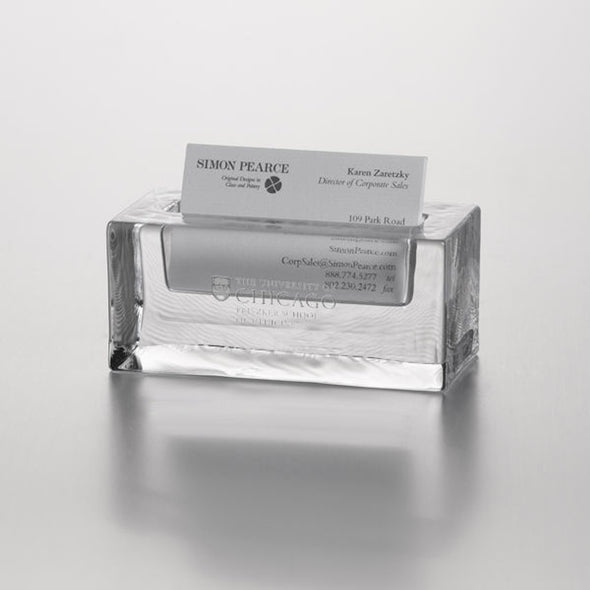 Pritzker School of Medicine Glass Business card holder by Simon Pearce Shot #1