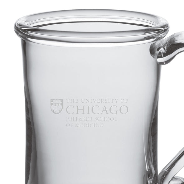 Pritzker School of Medicine Glass Tankard by Simon Pearce Shot #2