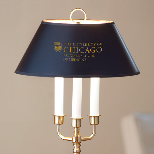 Pritzker School of Medicine Lamp in Brass &amp; Marble Shot #2