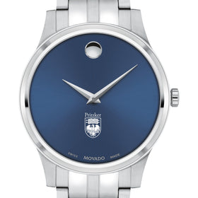 Pritzker School of Medicine Men&#39;s Movado Collection Stainless Steel Watch with Blue Dial Shot #1