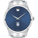 Pritzker School of Medicine Men's Movado Collection Stainless Steel Watch with Blue Dial