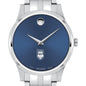 Pritzker School of Medicine Men's Movado Collection Stainless Steel Watch with Blue Dial Shot #1