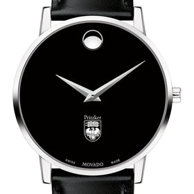 Pritzker School of Medicine Men&#39;s Movado Museum with Leather Strap Shot #1