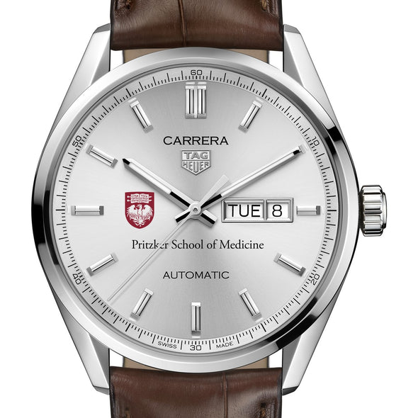 Pritzker School of Medicine Men&#39;s TAG Heuer Automatic Day/Date Carrera with Silver Dial Shot #1