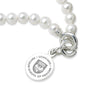 Pritzker School of Medicine Pearl Bracelet with Sterling Silver Charm Shot #2