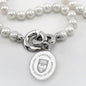 Pritzker School of Medicine Pearl Necklace with Sterling Silver Charm Shot #2