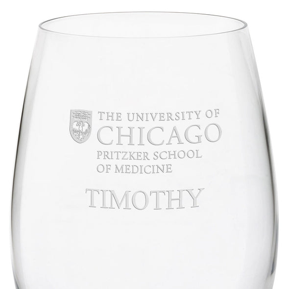 Pritzker School of Medicine Red Wine Glasses - Set of 4 Shot #3