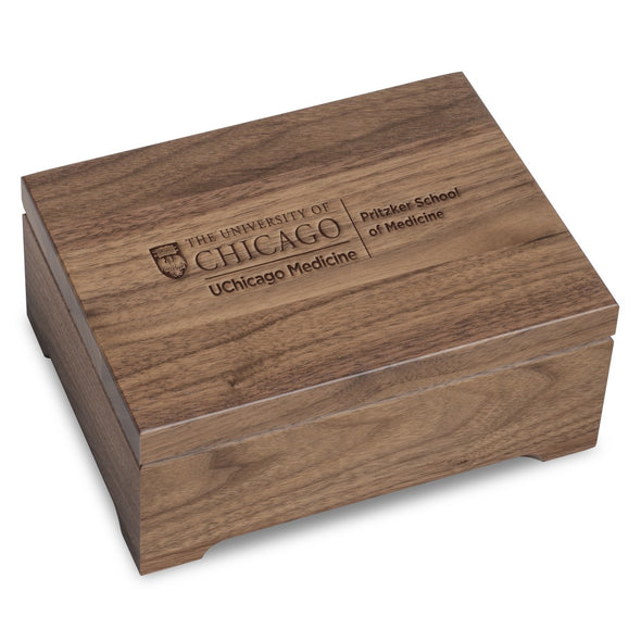 Pritzker School of Medicine Solid Walnut Desk Box Shot #1