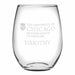 Pritzker School of Medicine Stemless Wine Glasses Made in the USA - Set of 2