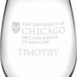 Pritzker School of Medicine Stemless Wine Glasses Made in the USA - Set of 2 Shot #3