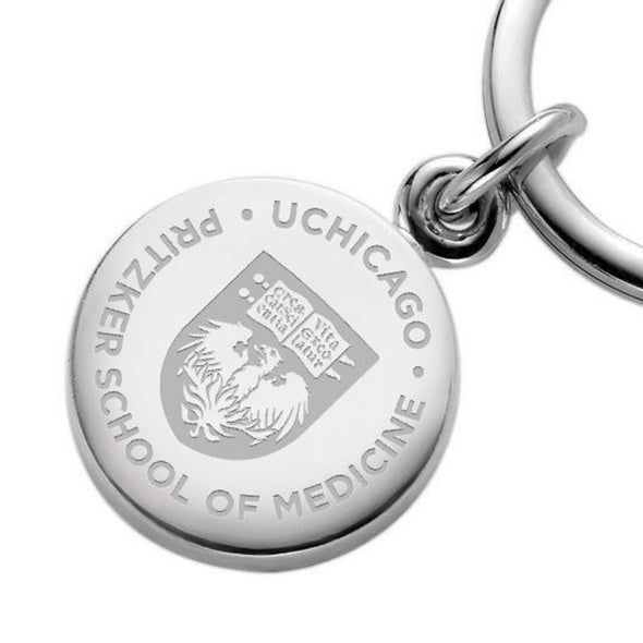 Pritzker School of Medicine Sterling Silver Insignia Key Ring Shot #2