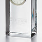 Pritzker School of Medicine Tall Glass Desk Clock by Simon Pearce Shot #2