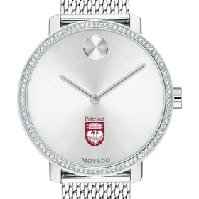 Pritzker School of Medicine Women&#39;s Movado Bold with Crystal Bezel &amp; Mesh Bracelet Shot #1