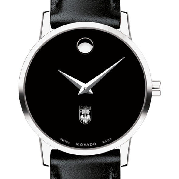 Pritzker School of Medicine Women&#39;s Movado Museum with Leather Strap Shot #1