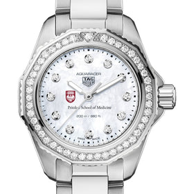 Pritzker School of Medicine Women&#39;s TAG Heuer Steel Aquaracer with Diamond Dial &amp; Bezel Shot #1