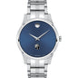 Providence Men's Movado Collection Stainless Steel Watch with Blue Dial Shot #2