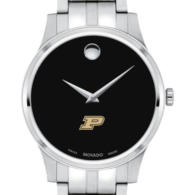 Purdue Men&#39;s Movado Collection Stainless Steel Watch with Black Dial Shot #1