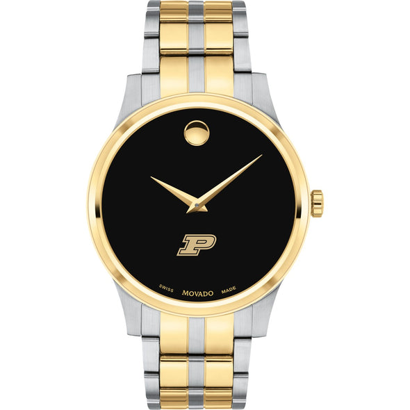 Purdue Men&#39;s Movado Collection Two-Tone Watch with Black Dial Shot #2