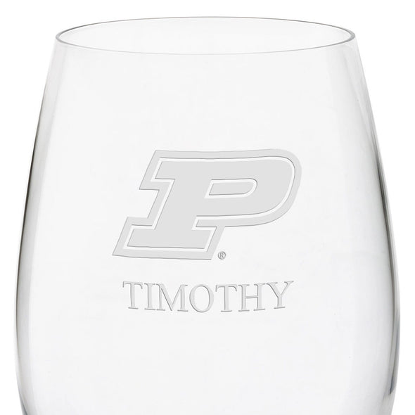 Purdue Red Wine Glasses Shot #3