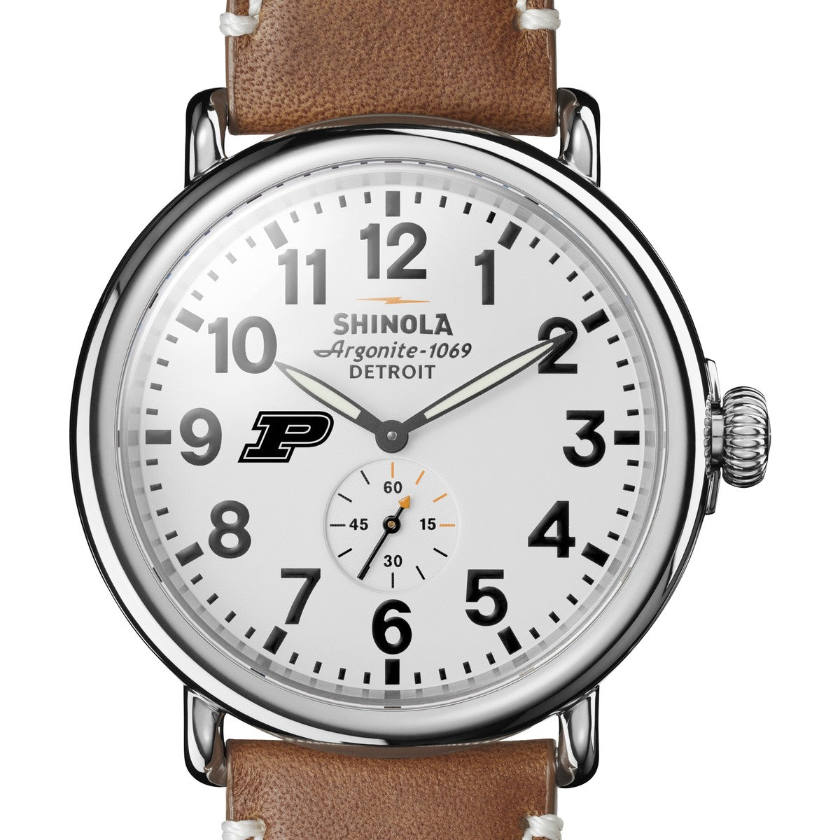 Purdue Shinola Watch, The Runwell 47 mm White Dial | M.LaHart & Co.