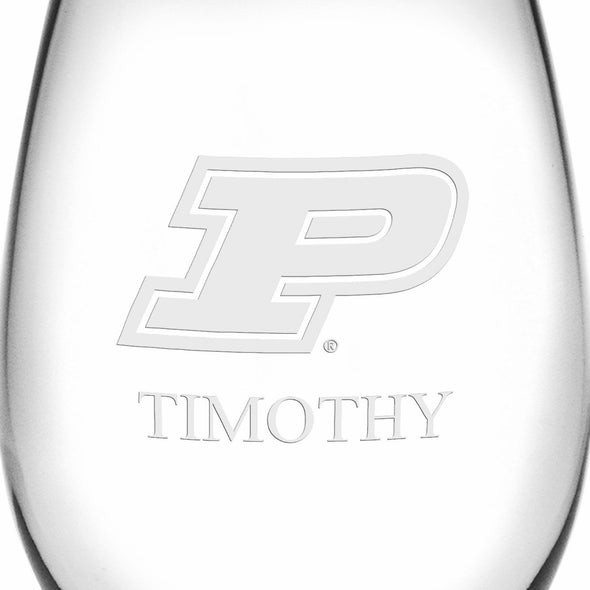 Purdue Stemless Wine Glasses Made in the USA Shot #3