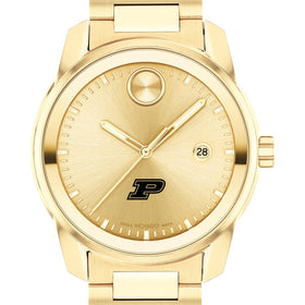 Purdue University Men&#39;s Movado BOLD Gold with Date Window Shot #1