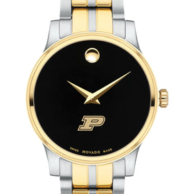 Purdue Women&#39;s Movado Collection Two-Tone Watch with Black Dial Shot #1