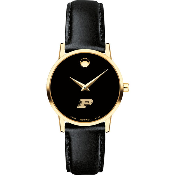 Purdue Women&#39;s Movado Gold Museum Classic Leather Shot #2